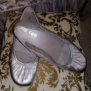 Me Too Silver Ballet Flats